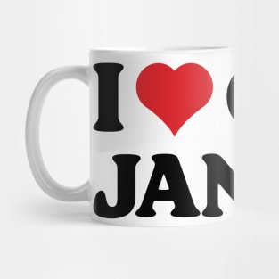 I Heart Cat Janice v2 Mug